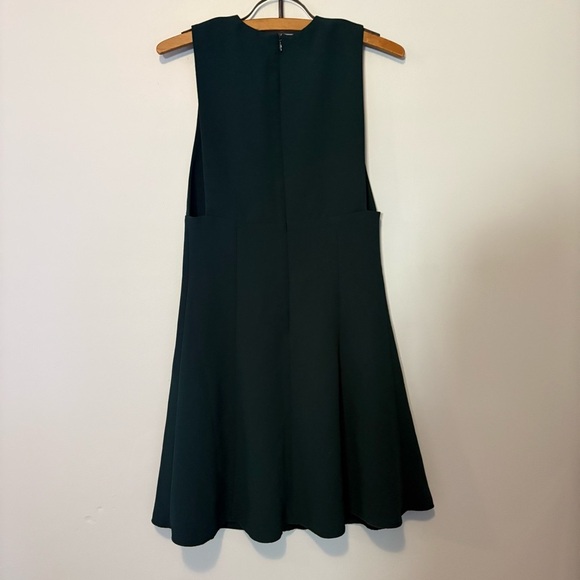 Wilfred Deep V-Neck Sleeveless A-Line Dress – Size 2, Forest Green - Picture 6 of 8